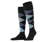 Burlington Homme King M Kh Baumwolle Lang Gemustert Chaussettes Au Genou, Gris Oil Melange 3986, 42-48 EU