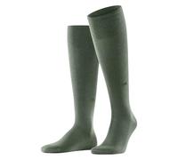 Burlington Homme Leeds M Kh Baumwolle Wolle Lang Einfarbig Chaussettes Hautes, Vert Sauge 7068, 42-48 EU