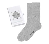 Burlington Hommes Chaussettes, 2er Paquet - Boîte à Cadeau " Basic - Uni 2-Pa