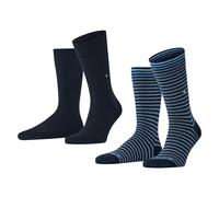 Burlington Hommes Chaussettes,2er Paquet - Everyday Rayures So Mixed,Coton,Une