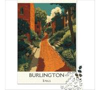 Burlington Iowa Puzzles 1000 pièces | puzzle comme cadeau de mariage pour les jeunes mariés un présent réfléchi pour un couple à la maison le soir en douceur