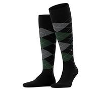 Burlington Pour des hommes King Argyle Coton Chaussettes - Noir
