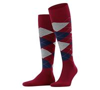 Burlington Pour des hommes King Argyle Coton Chaussettes - rouge