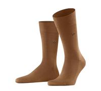 Burlington Leeds M So coton laine unies 1 paire, Chaussettes Homme, Marron Caramel 5582, 40-46