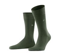 Burlington Leeds M So coton laine unies 1 paire, Chaussettes Homme, Vert Asparagus 7045, 46-50
