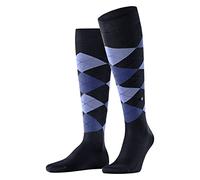 Burlington Manchester M Kh coton fantaisie 1 paire, Chaussettes longues Homme, Bleu Marine 6120, 40-46