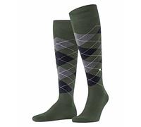 Burlington Manchester M Kh coton fantaisie 1 paire, Chaussettes longues Homme, Vert Mountain Green 7982, 40-46