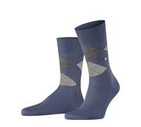 Burlington Manchester M So coton fantaisie 1 paire, Chaussettes Homme, Bleu Jeans Melange 6274, 46-50