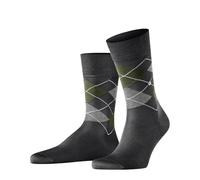 Burlington Manchester M So coton fantaisie 1 paire, Chaussettes Homme, Gris Anthracite Melange 3099, 40-46