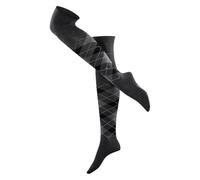 Burlington Marylebone W Ok laine fantaisie 1 paire, Chaussettes hautes Femme, Gris Asphalt Melange 3180, 36-41