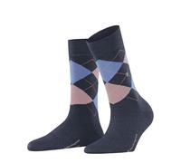Burlington Marylebone W So laine fantaisie 1 paire, Chaussettes Femme, Bleu Dark Blue Melange 6688, 36-41