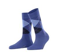 Burlington Marylebone W So laine fantaisie 1 paire, Chaussettes Femme, Bleu River Blue 6551, 36-41