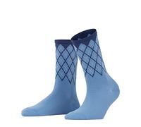 Burlington Mayfair W SO coton motif fantaisie 1 paire, Chaussettes Femme, Bleu (Cornflower Blue 6554), 36-41