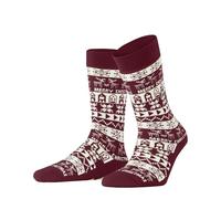 Burlington Merry Christmas W Hp laine picots sur la semelle 1 paire, Chaussettes Chaussons Femme, Rouge Cranberry 8033, 36/41 EU