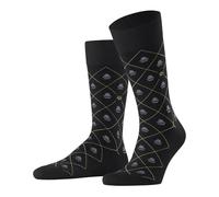 Burlington Moustache & Hat M So coton fantaisie 1 paire, Chaussettes Homme, Noir Black 3000, 40-46