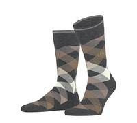 Burlington Pour des hommes Newcastle Diamants La laine Chaussettes - Gris