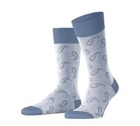 Burlington Paisley M So coton fantaisie 1 paire, Chaussettes Homme, Bleu Sky Blue 6876, 40-46