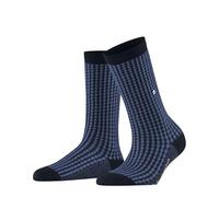 Burlington Pepita W So laine fantaisie 1 paire, Chaussettes Femme, Bleu Marine 6120, 36-41