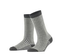 Burlington Pepita W So laine fantaisie 1 paire, Chaussettes Femme, Gris Dark Grey 3070, 36-41