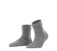 Burlington Plymouth W So laine unies 1 paire, Chaussettes Femme, Gris Dark Grey 3070, 36-41