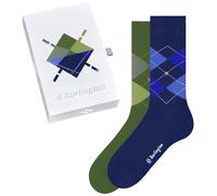 Burlington Basic Gift Box M So coton fantaisie lot de 2 paires, Chaussettes Homme, Multicolore Metal 0079, 40-46