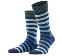 Burlington Pour des hommes Blackpool Rayé Coton Chaussettes - Marine