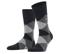 Burlington Pour des hommes Clyde Argyle Coton Chaussettes - Noir