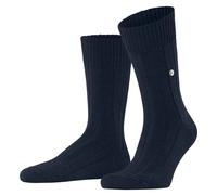Burlington Pour des hommes Dover Plaine La laine Chaussettes - Bleu