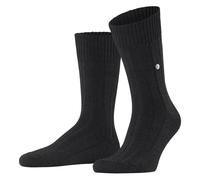 Burlington Pour des hommes Dover Plaine La laine Chaussettes - Noir