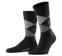 Burlington Pour des hommes Edinburgh Argyle La laine Chaussettes - Noir