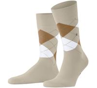 Burlington Pour des hommes King Argyle Coton Chaussettes - Beige