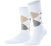 Burlington Pour des hommes King Argyle Coton Chaussettes - blanc