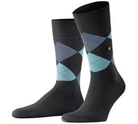 Burlington Pour des hommes King Argyle Coton Chaussettes - Noir