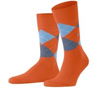 Burlington Pour des hommes King Argyle Coton Chaussettes - Orange