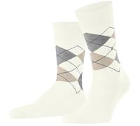 Burlington Pour des hommes Manchester Argyle Coton Chaussettes - blanc