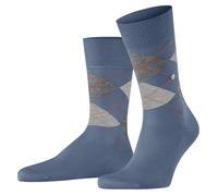 Burlington Pour des hommes Manchester Argyle Coton Chaussettes - Bleu