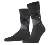 Burlington Pour des hommes Manchester Argyle Coton Chaussettes - Gris