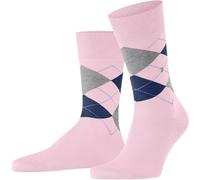 Burlington Pour des hommes Manchester Argyle Coton Chaussettes - Rose