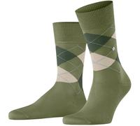 Burlington Pour des hommes Manchester Argyle Coton Chaussettes - vert
