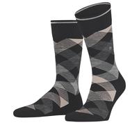 Burlington Pour des hommes Newcastle Diamants La laine Chaussettes - Noir