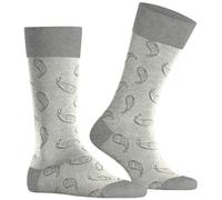 Burlington Paisley M So coton fantaisie 1 paire, Chaussettes Homme, Gris Light Grey 3400, 40-46