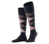 Burlington Preston M Kh 6372 Paire de chaussettes hautes chaudes et douces à motifs Bleu marine foncé Taille 40-46, Bleu marine foncé 6372, 42-48