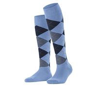 Burlington Queen W Kh coton fantaisie 1 paire, Chaussettes longues Femme, Bleu Light Blue 6541, 36-41