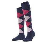Burlington Queen W Kh coton fantaisie 1 paire, Chaussettes longues Femme, Bleu Marine 6123, 36-41