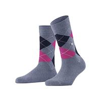 Burlington Queen W So coton fantaisie 1 paire, Chaussettes Femme, Bleu Cobalt 6671-O, 36-41