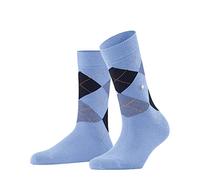 Burlington Queen W So coton fantaisie 1 paire, Chaussettes Femme, Bleu Light Blue 6541, 41-45