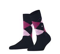 Burlington Queen W So coton fantaisie 1 paire, Chaussettes Femme, Bleu Marine 6123-O, 36-41