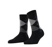 Burlington Queen W So coton fantaisie 1 paire, Chaussettes Femme, Gris Oil Melange 3986-O, 36-41