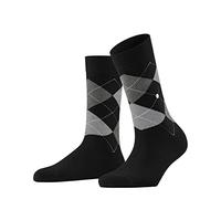 Burlington Queen W So coton fantaisie 1 paire, Chaussettes Femme, Noir Black-Aqua 3012, 41-45