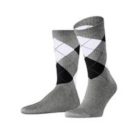Burlington Rib Court M So coton unies 1 paire, Chaussettes Homme, Gris Light Heather 3223, 40-46